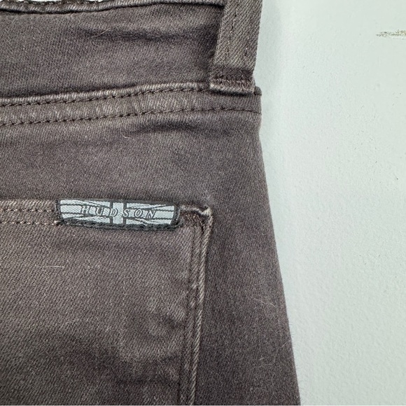 Hudson Barbara High Waist Super Skinny Jeans Size 25 Brown Stretch - Picture 5 of 15